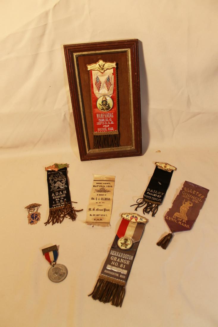Nine assorted Ribbons and Badges (1 of 4)