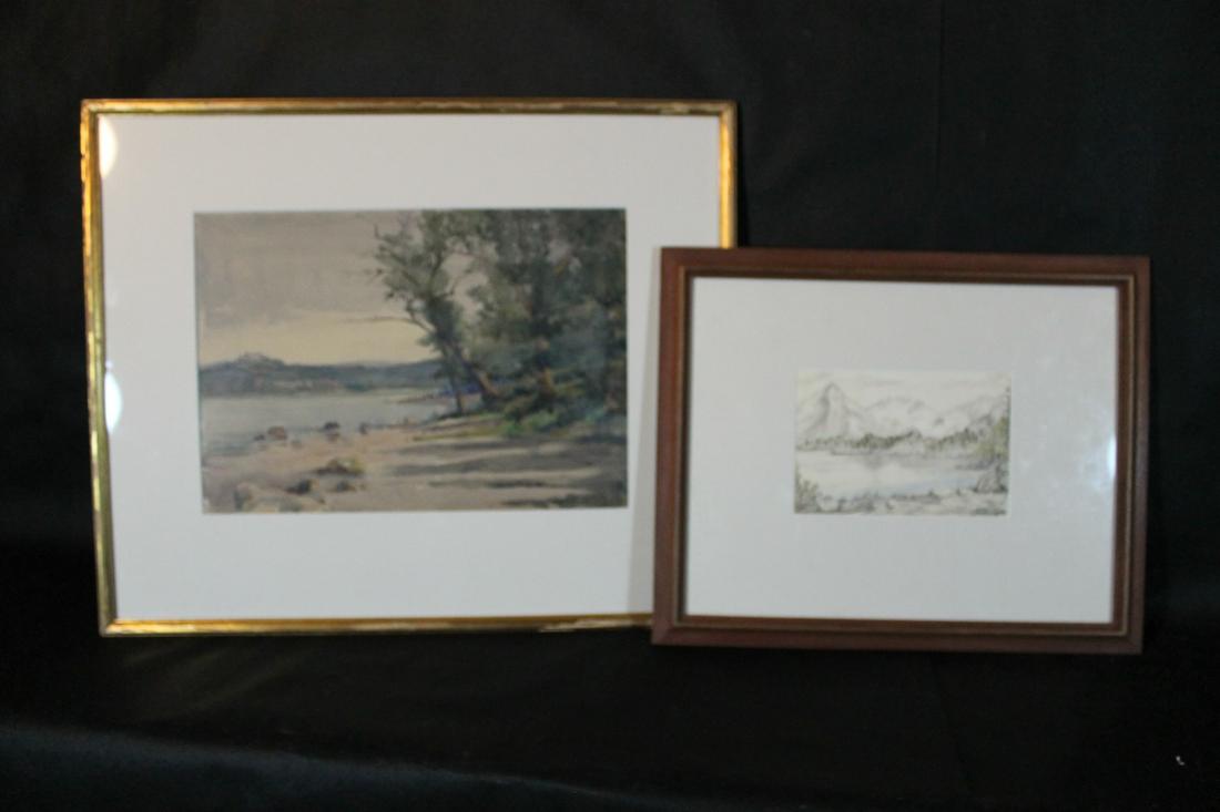Lot of 2 Watercolors (1 of 8)
