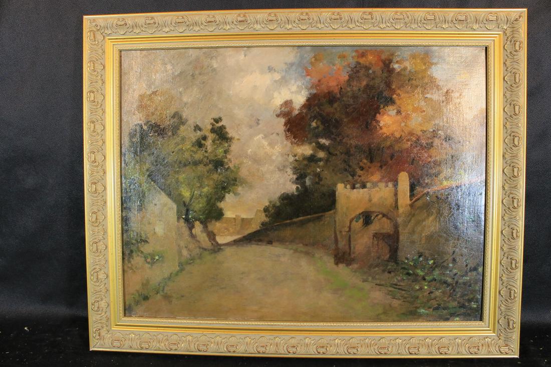 Unsigned Oil on Canvas (1 of 4)