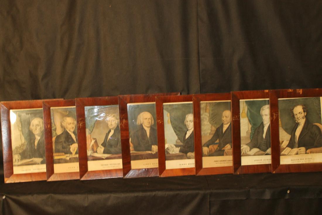 Eight Currier & Ives Presidents (1 of 5)