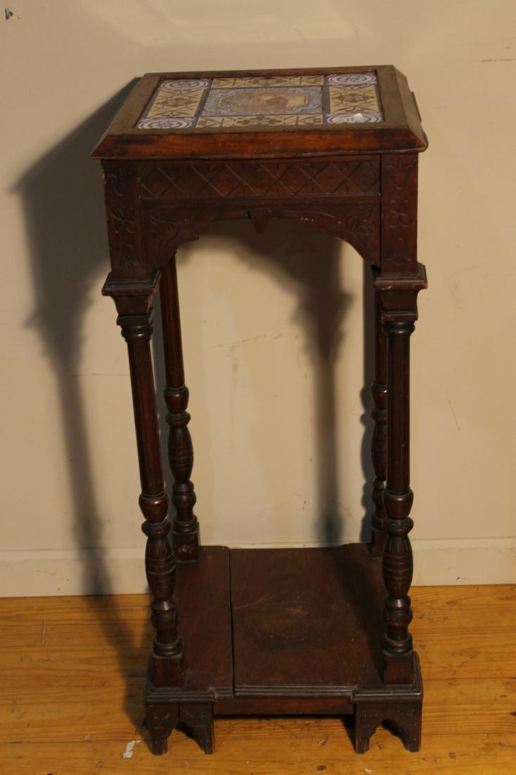 Inlaid Tile Top Stand (1 of 3)
