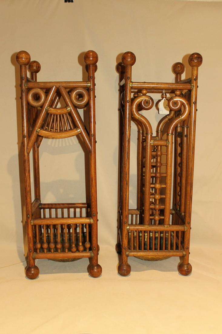 Two Oak Umbrella Stands (1 of 3)