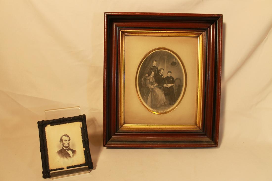 Two Victorian Framed Abe Lincoln Photos (1 of 3)