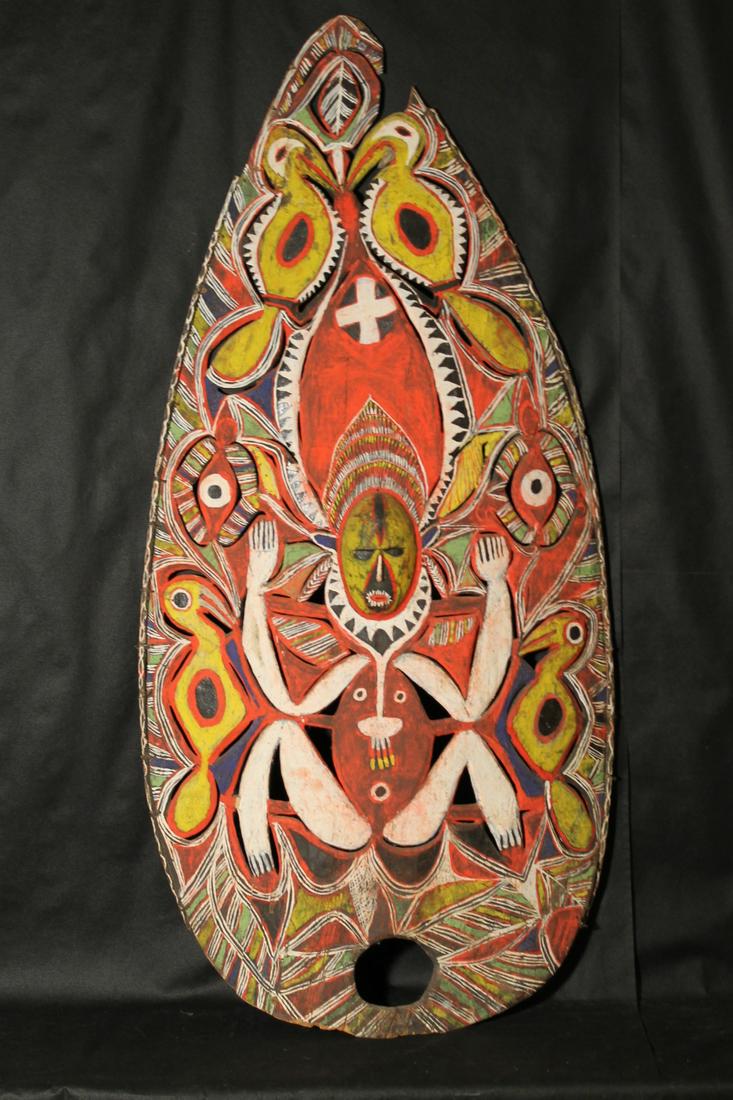 Hand Ptd Ceremonial Shield (1 of 7)