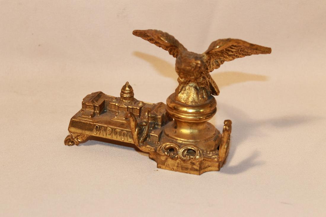 Brass & Gold Dore' Pen Holder (1 of 3)