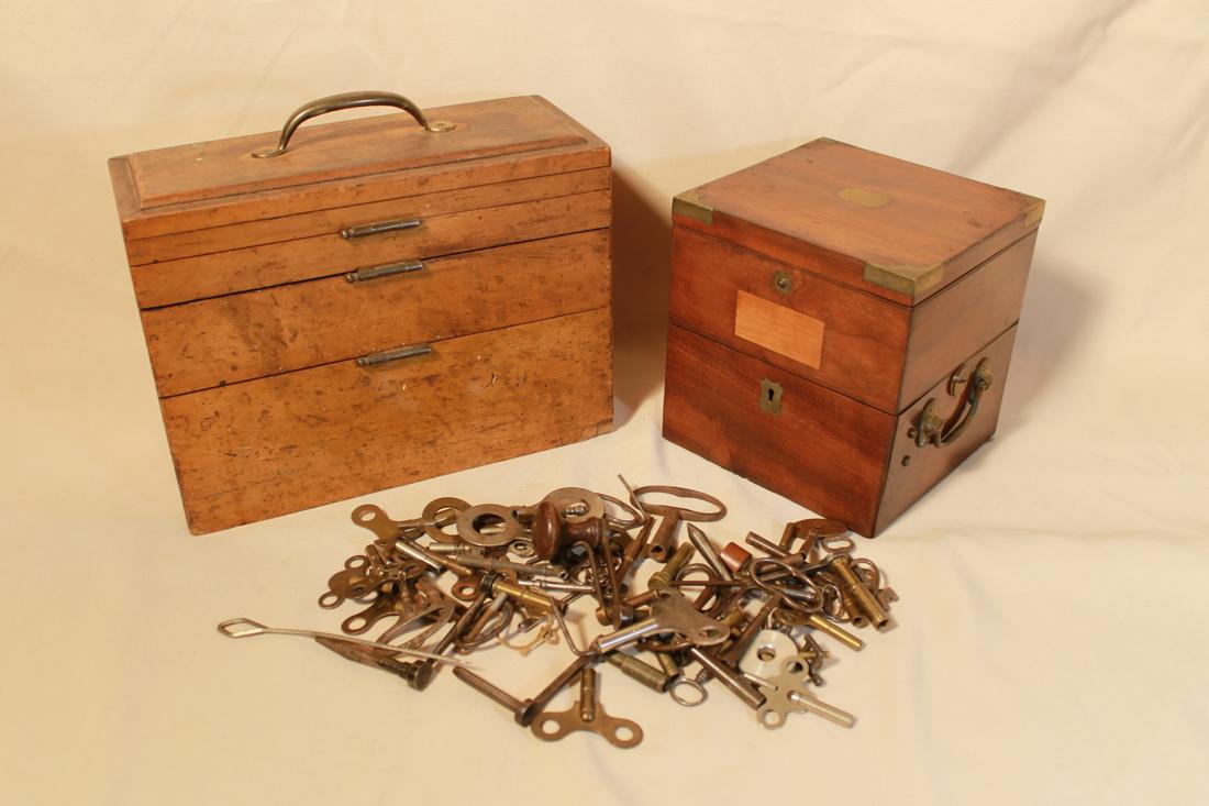 Boxed Chronometer, & 3 Draw Box (1 of 5)