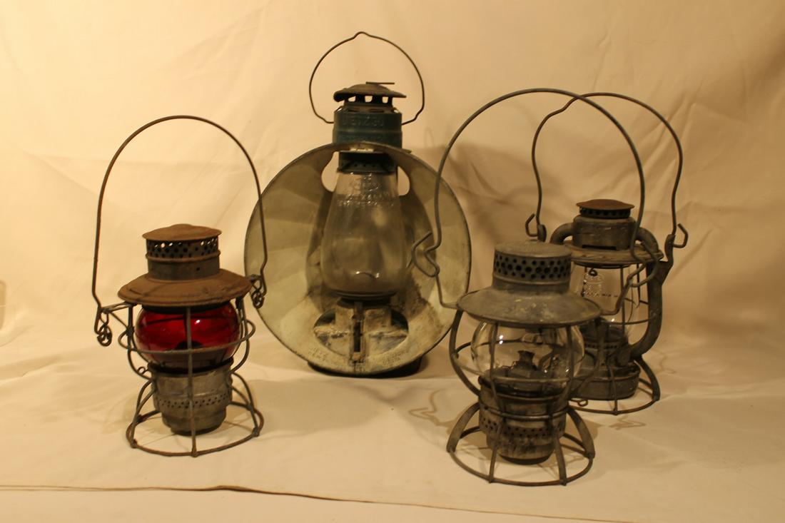 Four Railroad Lanterns (1 of 6)