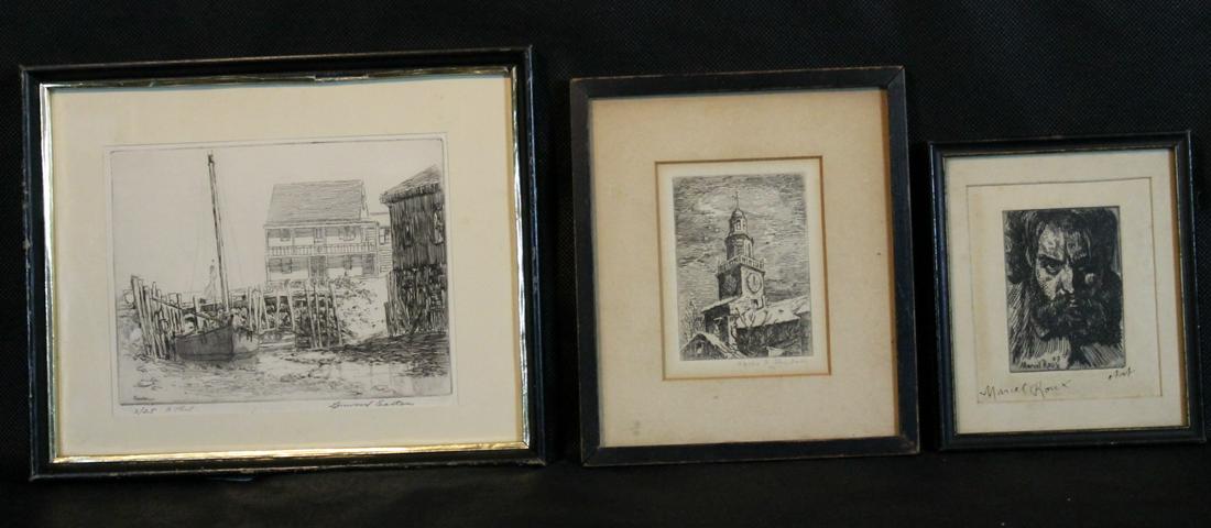Three Signed Etchings (1 of 4)