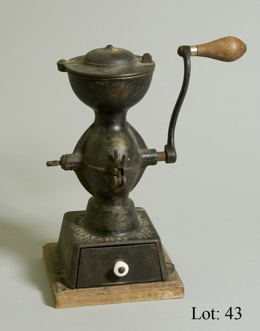 43. Enterprise Coffee Grinder: Enterprise coffee grinder, patent date of oct. 21, 1873 Philidelphia