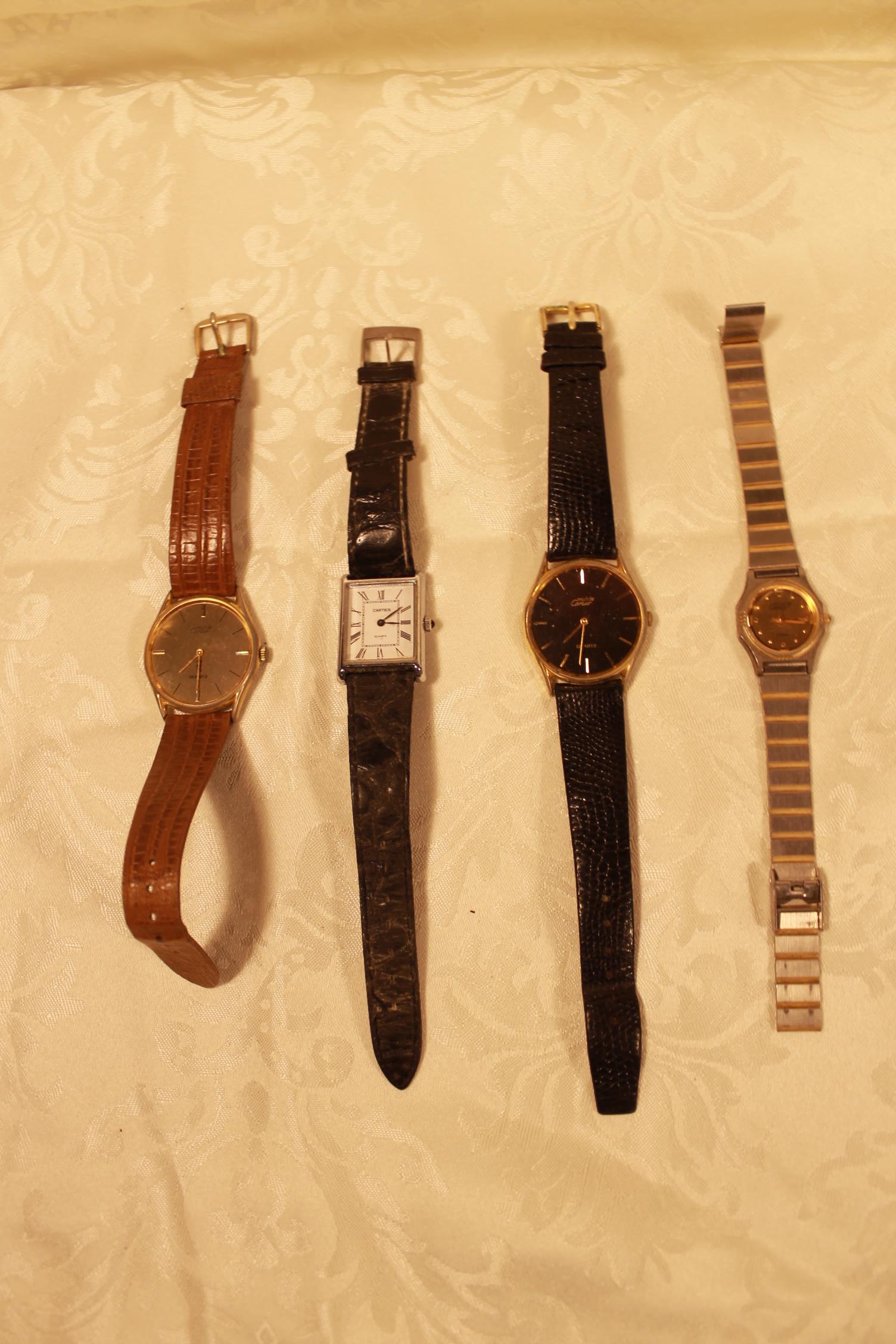 Four reproduction Muste de Cartier Watches (1 of 5)