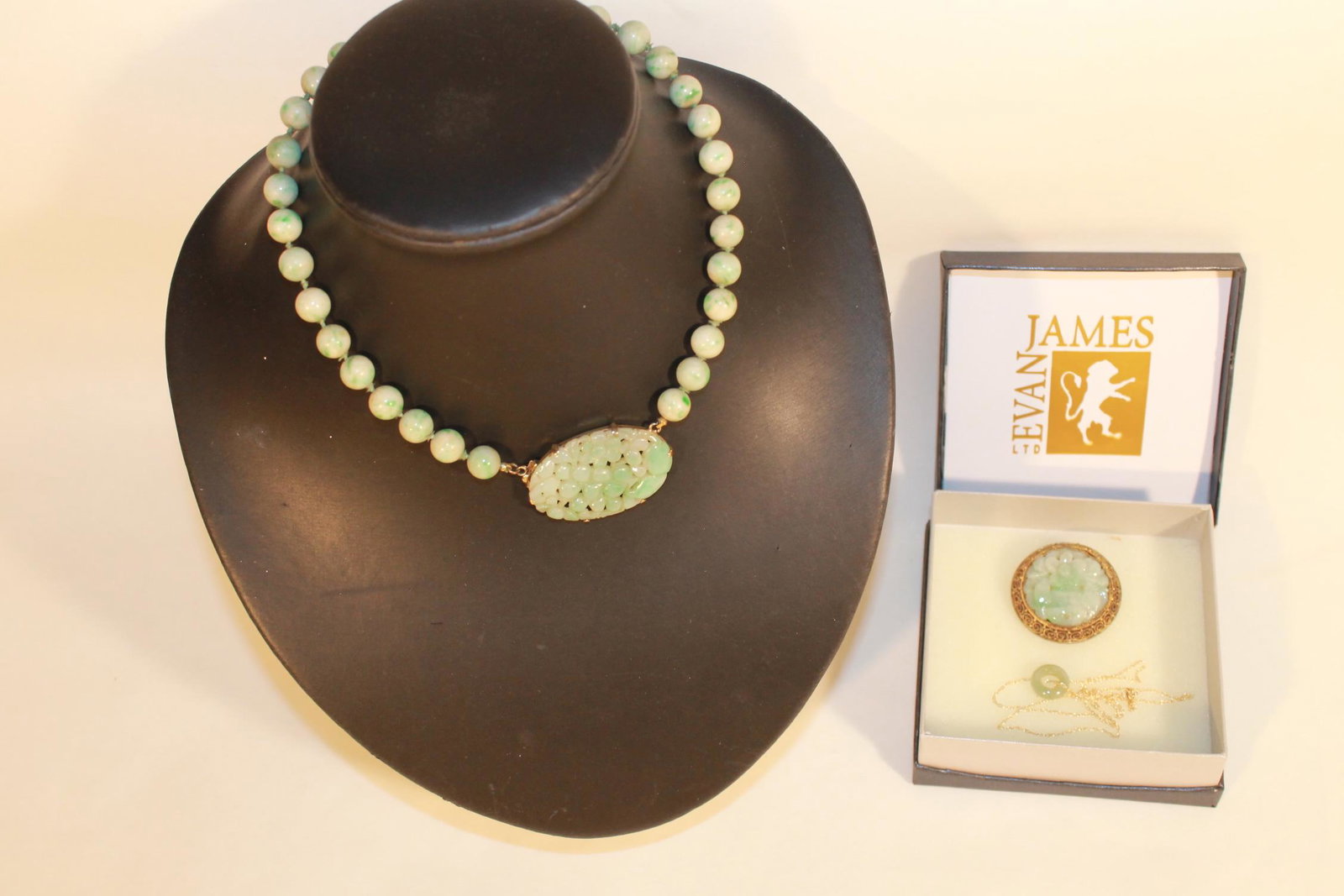 Three Jade Jewelry Items (1 of 9)