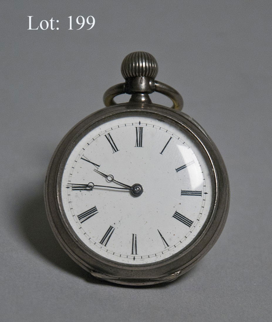 Sterling case pocket watch: Pocket watch. Sterling case. Maker Longines.
