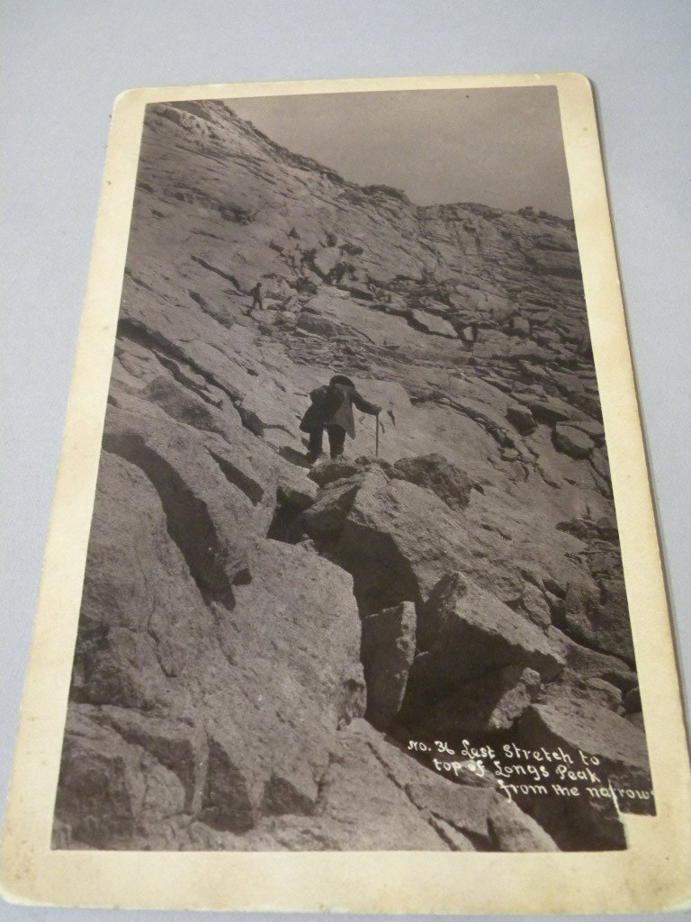 CDV album, along with large cabinet photos of boy w: CDV album, along with large cabinet photos of boy w/rocking horse, memorial cards, forester, top of Longs Peak Colorado