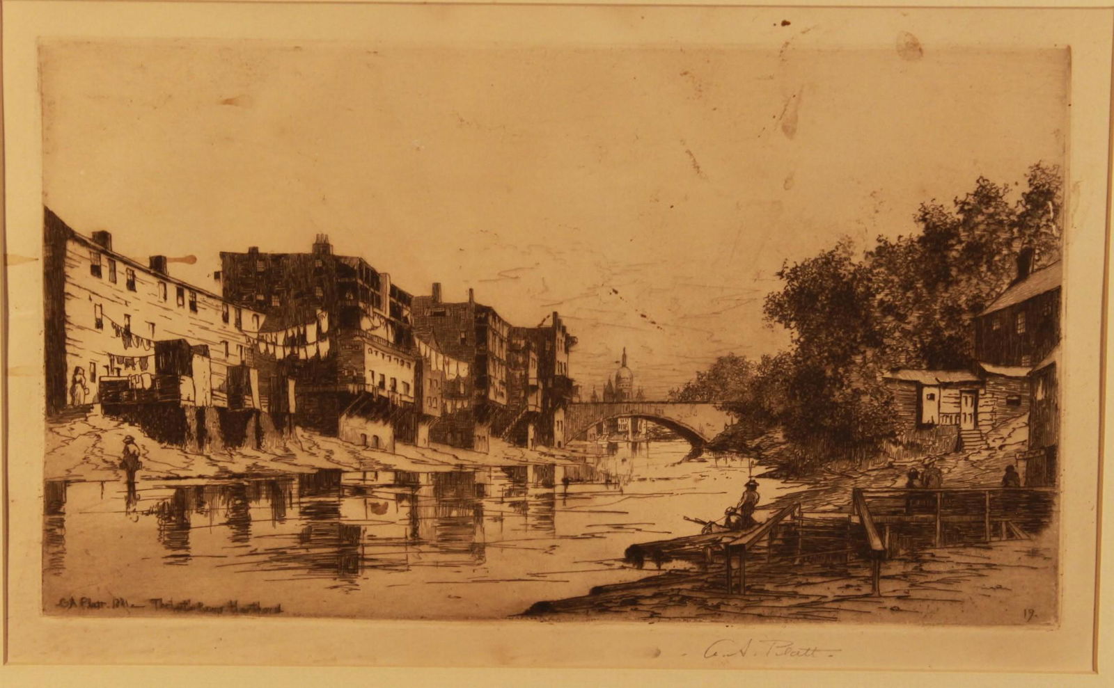 C.A. Platt [NY 1861-1933], etching (1 of 2)