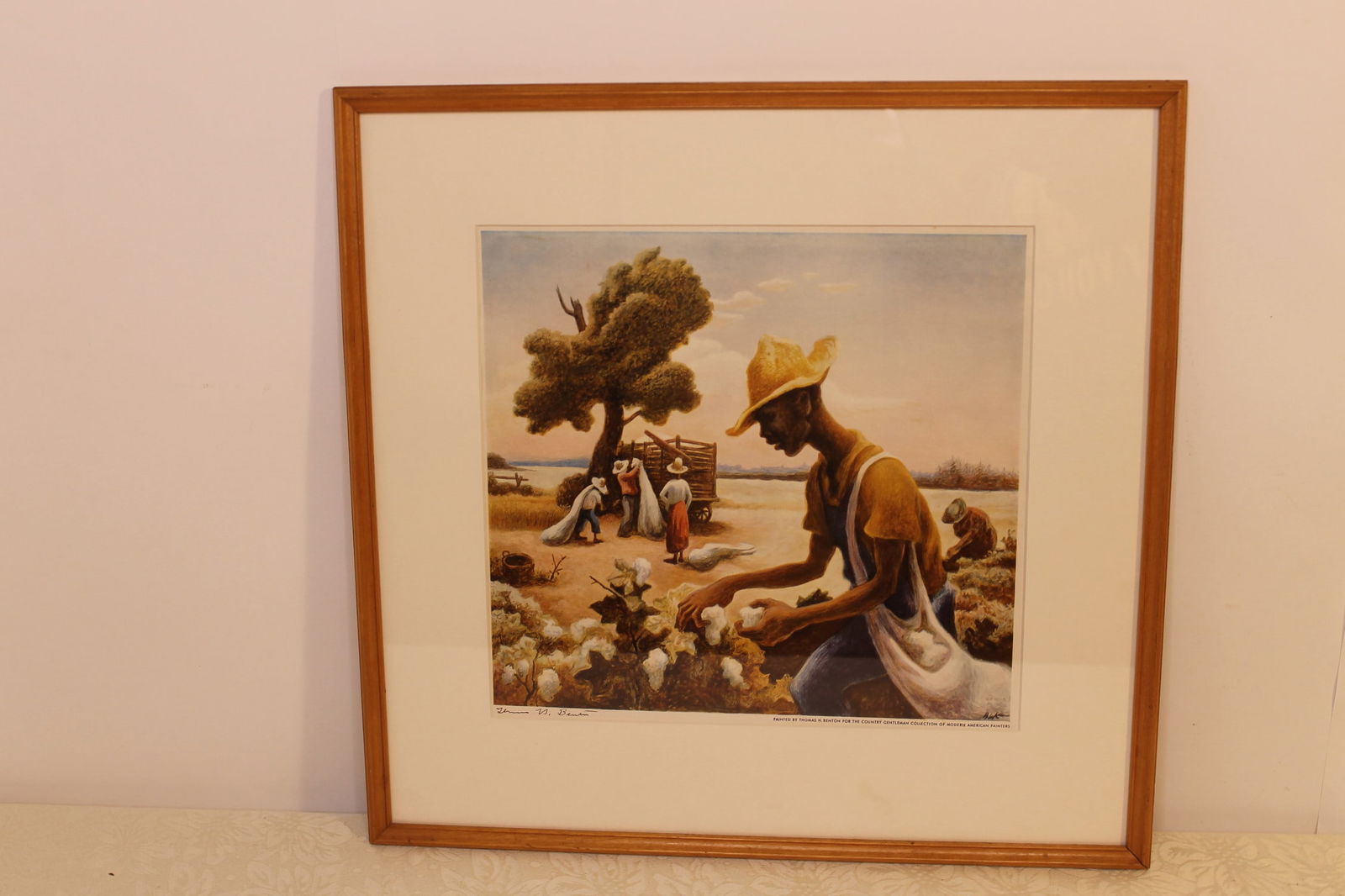 Thomas Hart Benton signed print (1 of 3)