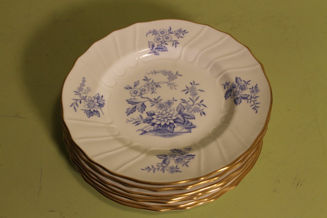 Copeland Spode Luncheon Plates: Set of 8 luncheon plates, signed Copeland Spode