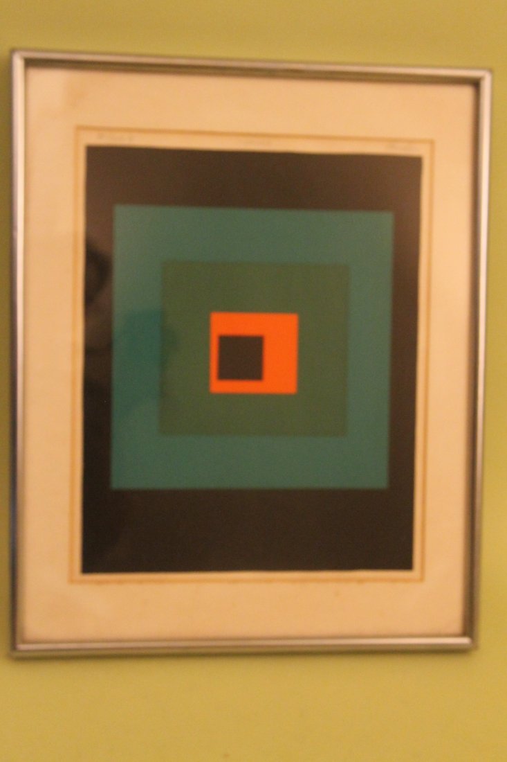 Julio Rosado Del Valle Abstract Serigraph: Abstract serigraph signed Julio Rosado Del Valle, sight siz is 14 3/4 x 11 3/4".