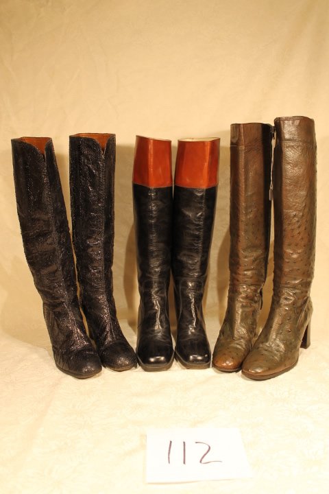 3 Pr 1980's Gucci, Vivier & Charles Jourdan Boots (1 of 5)