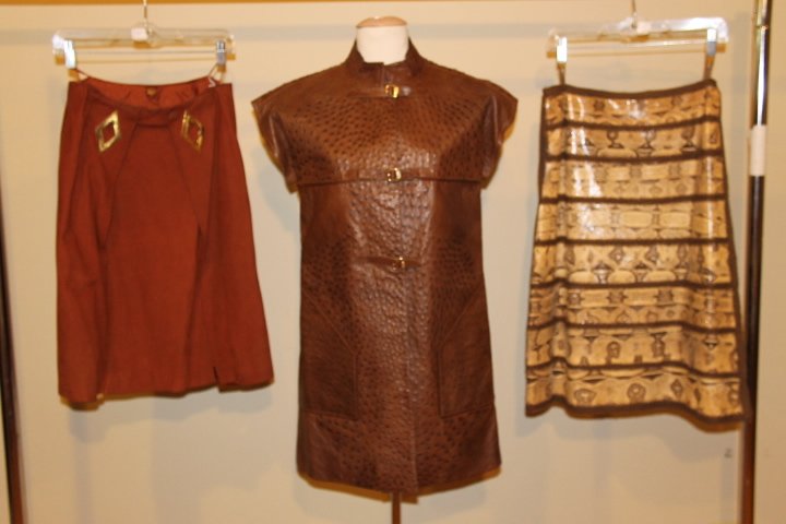 3 Pcs, 1980's Gucci & Tittinger leather Garments (1 of 10)