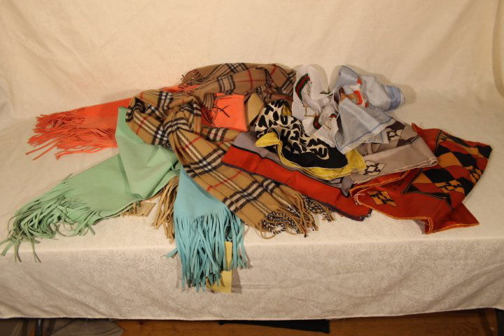 Lot of 12 Designer Scarves (1 of 8)