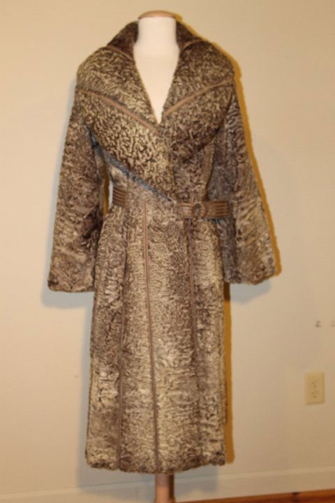 Fendi Gray Lamb Coat (1 of 7)