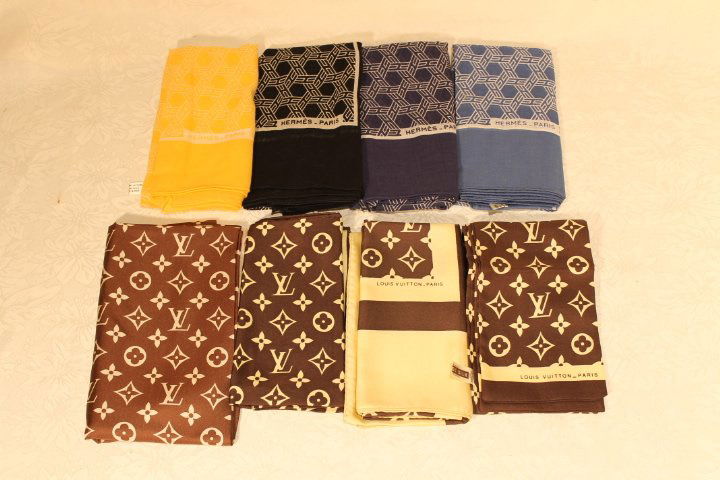 Louis Vuitton & Hermes Accessories, 8 Pcs (1 of 10)