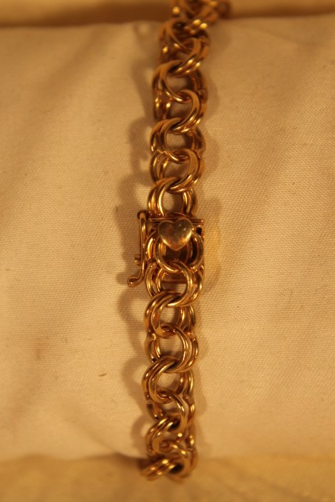 14kt Gold Double Link Bracelet (1 of 1)