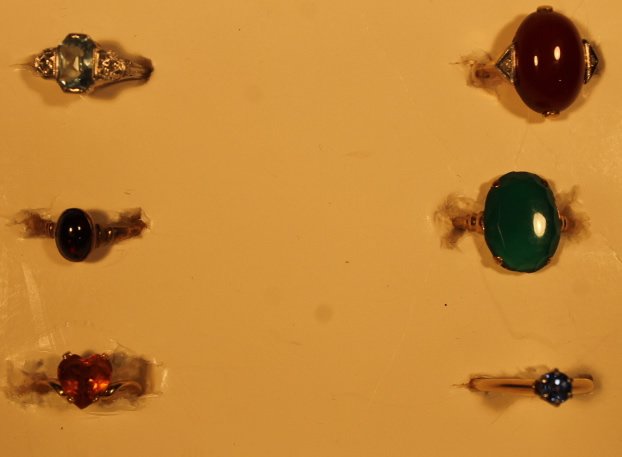 Lot of  Six 14KT Gold Ladies Rings (6) (1 of 3)