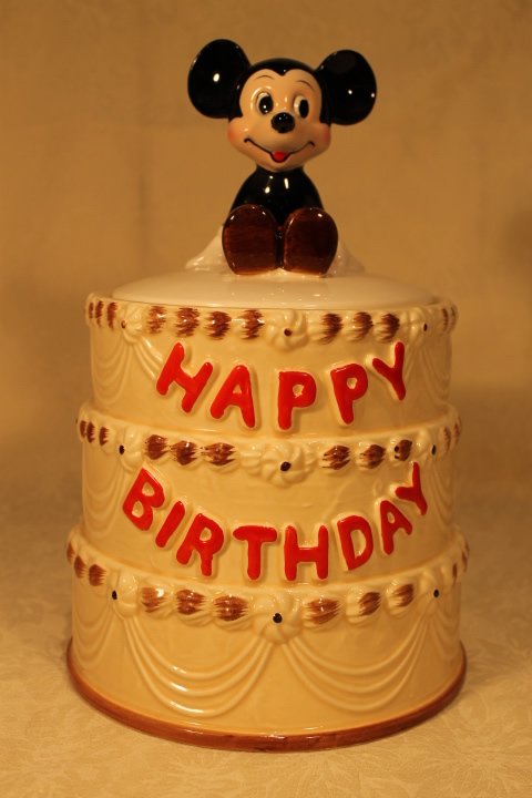 Disney "Happy Birthday Mickey Mouse" Cookie Jar" (1 of 8)