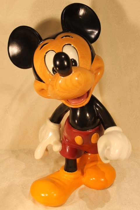 Disney Carved Wood Sculpture of Mickey (1 of 5)