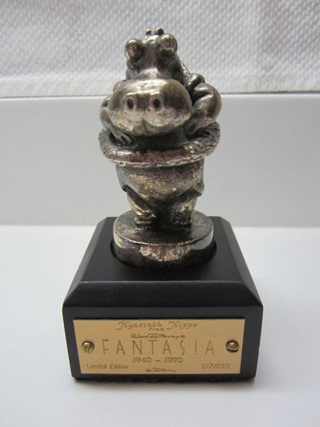 Fantasia Hyacinth Hippo, Sterling Silver on Base (1 of 3)