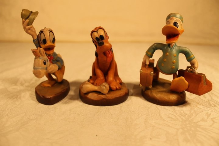 3 Anri Wood Sculptures signed Ulrich Bernardi (1 of 4)