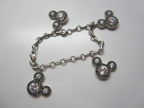 Judith Jack Sterling Silver Mickey Mouse Bracelet (1 of 2)
