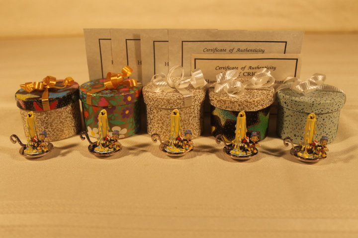 Lot of 5 Handpainted Miniature Bronzes,  C. Julian (1 of 8)