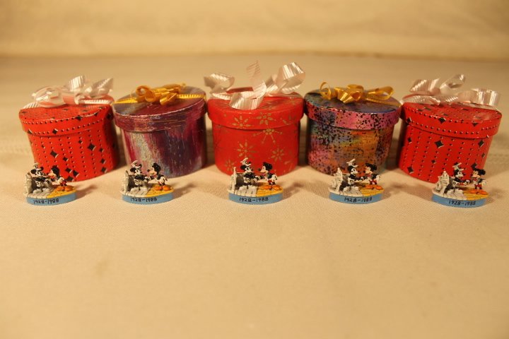 Lot of Handpainted Miniature Bronzes by C. Julian (1 of 8)