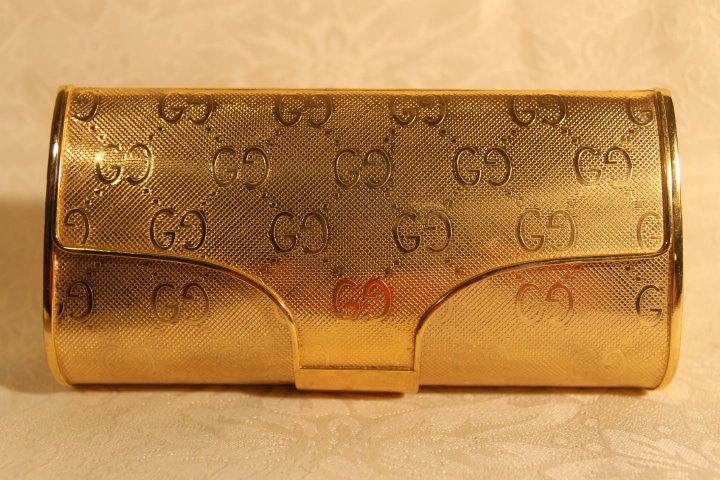 1960's-70's Gucci Minaudiere Gold Tone Evening Bag (1 of 4)