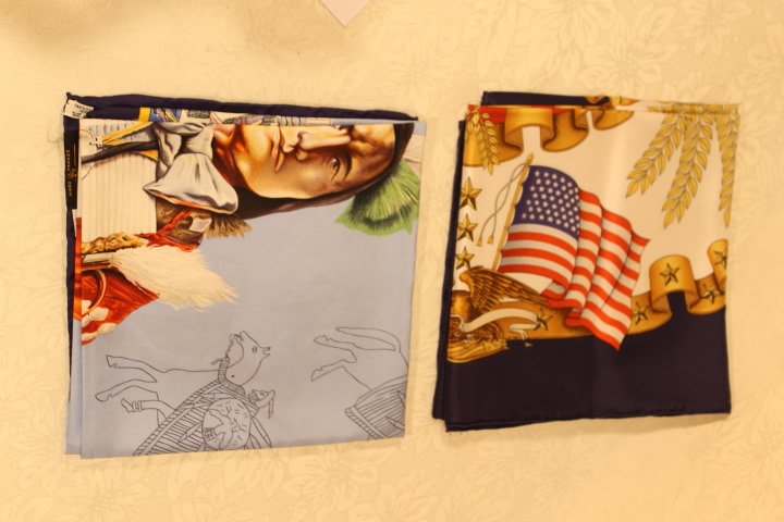 Two Hermes Scarves, "Americana" (1 of 7)