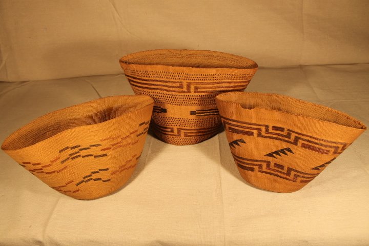 Lot of 3 Early Baskets (1 of 7)