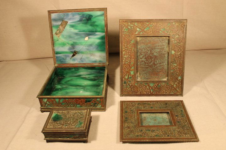 4 pc Tiffany Studios Desk Set (1 of 10)