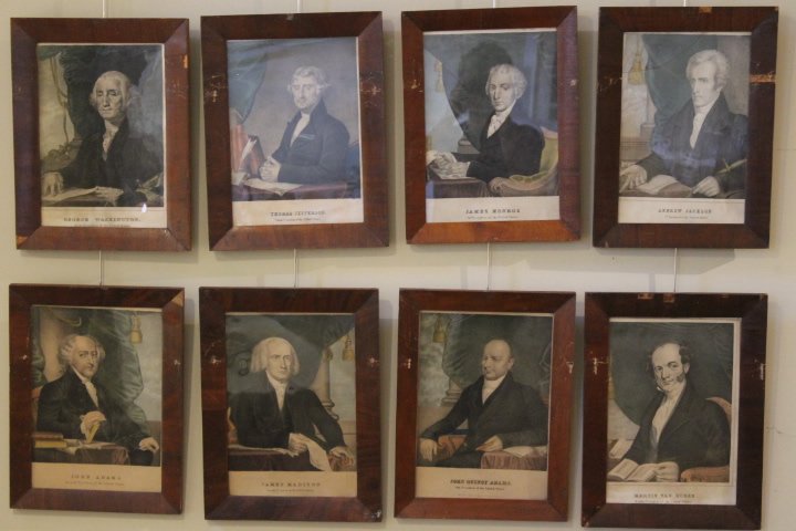 8 19th Century Colored Prints Of Presidents (1 of 4)