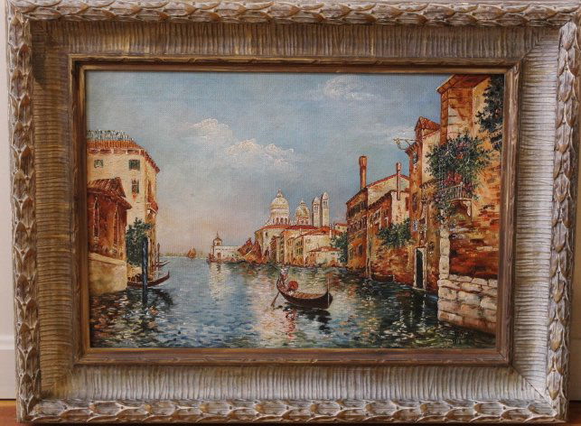 Neo Impressionistic Oil On Canvas (1 of 5)