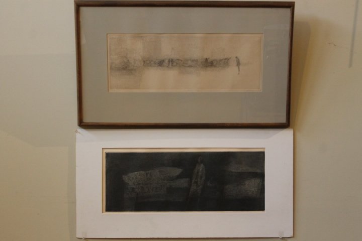 Lot of 2 Harold Altman Etchings (1 of 7)