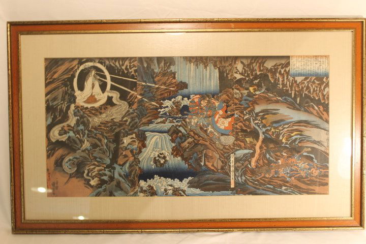 Framed Asian Tryptich (1 of 9)