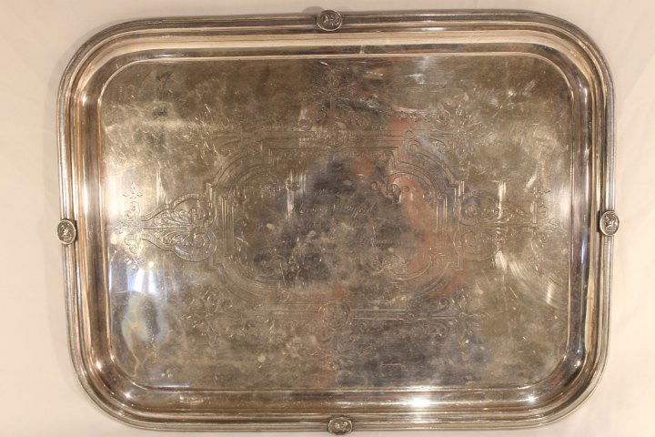 Silverplated Aesthetic Movement Tray (1 of 7)