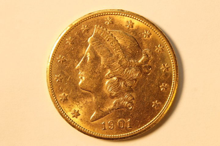 Twenty Dollar US Gold Coin, Encased (1 of 2)