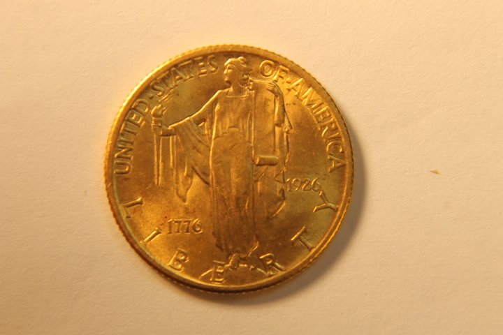 1926 US Sesquicentenial 2 1/2 Dollar Gold Coin (1 of 2)