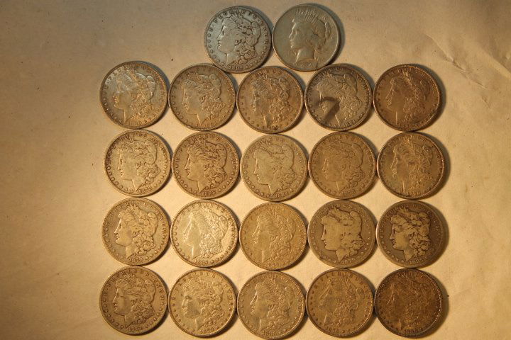 22 US Silver Dollars (1 of 6)