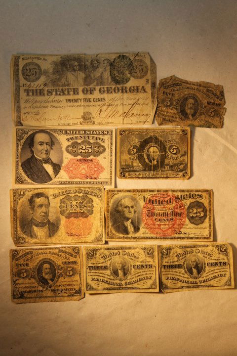 US Fractional Currency, 9 pcs (1 of 6)