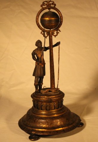 Blackamoor Globe Clock 18th Century (1 of 10)