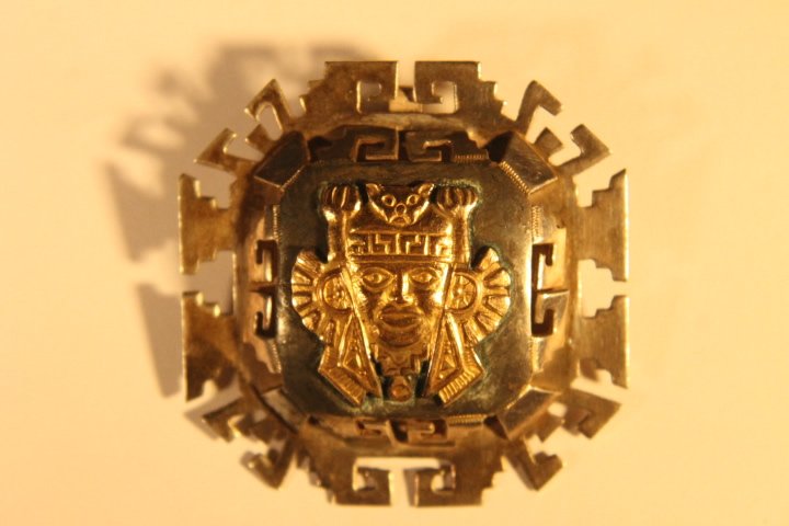 925 &18kt Gold Brooch Pin/Pendant (1 of 5)